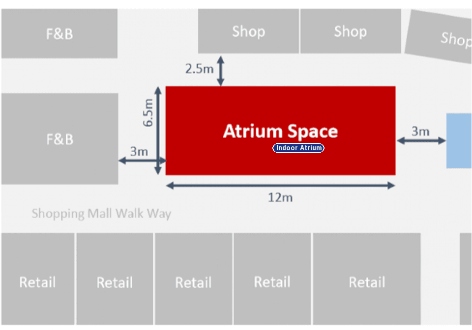 Floor plan: Level 1 Indoor Atrium